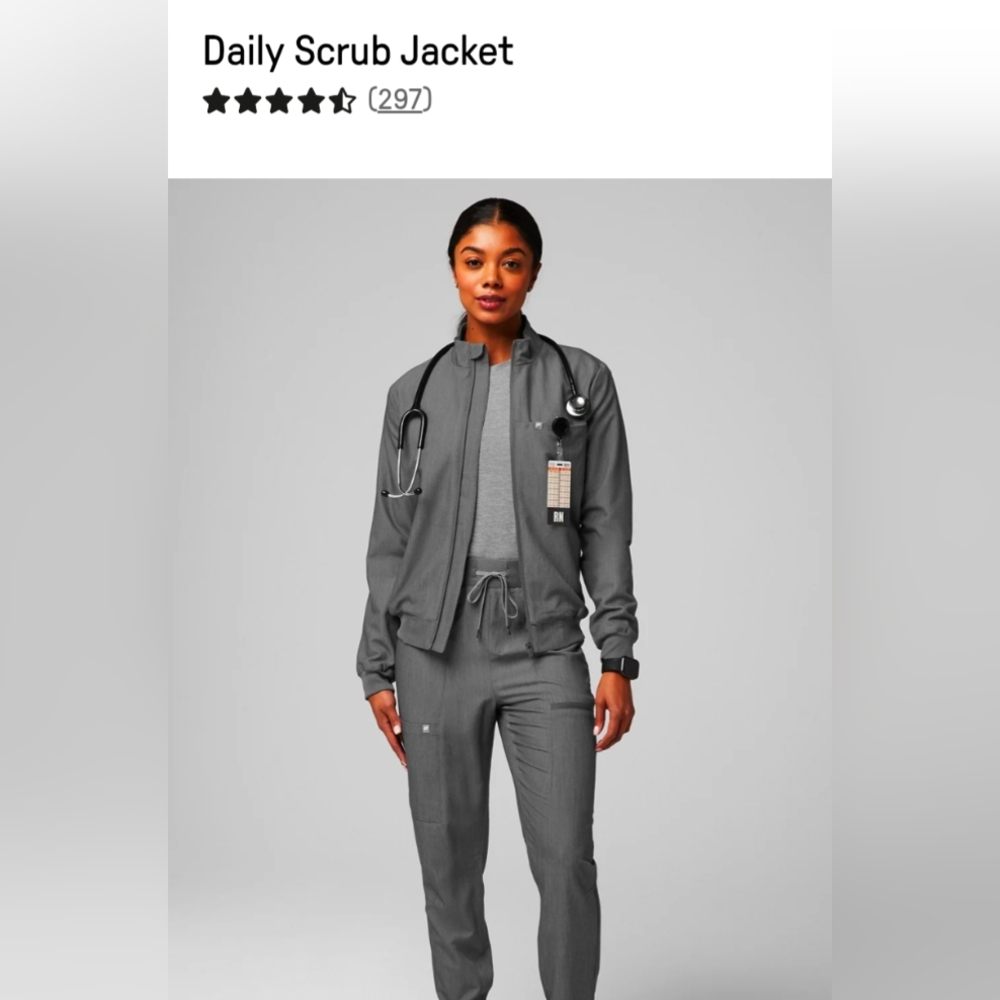 Fabletics Daily Scrub Jacket XS